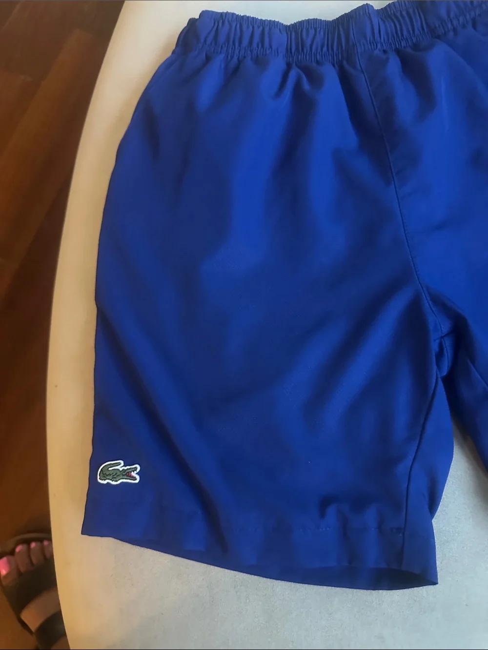 Lacoste Royal Blue Athletic Shorts with Logo